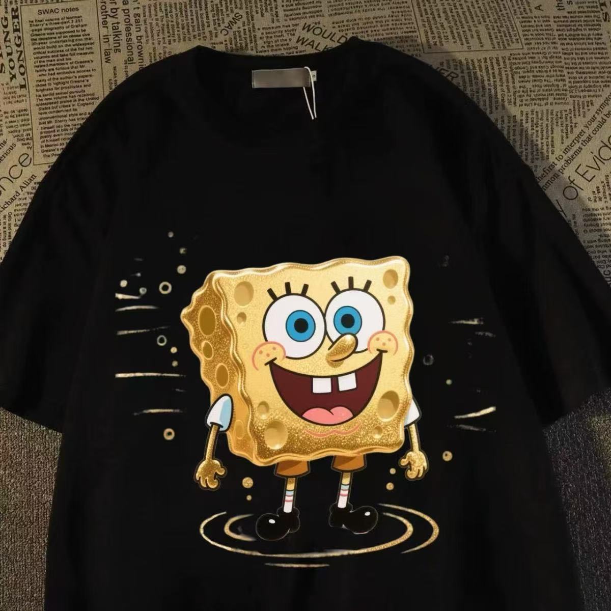 Women'S Shoes For Crews - Koszulka z nadrukiem SpongeBob w stylu