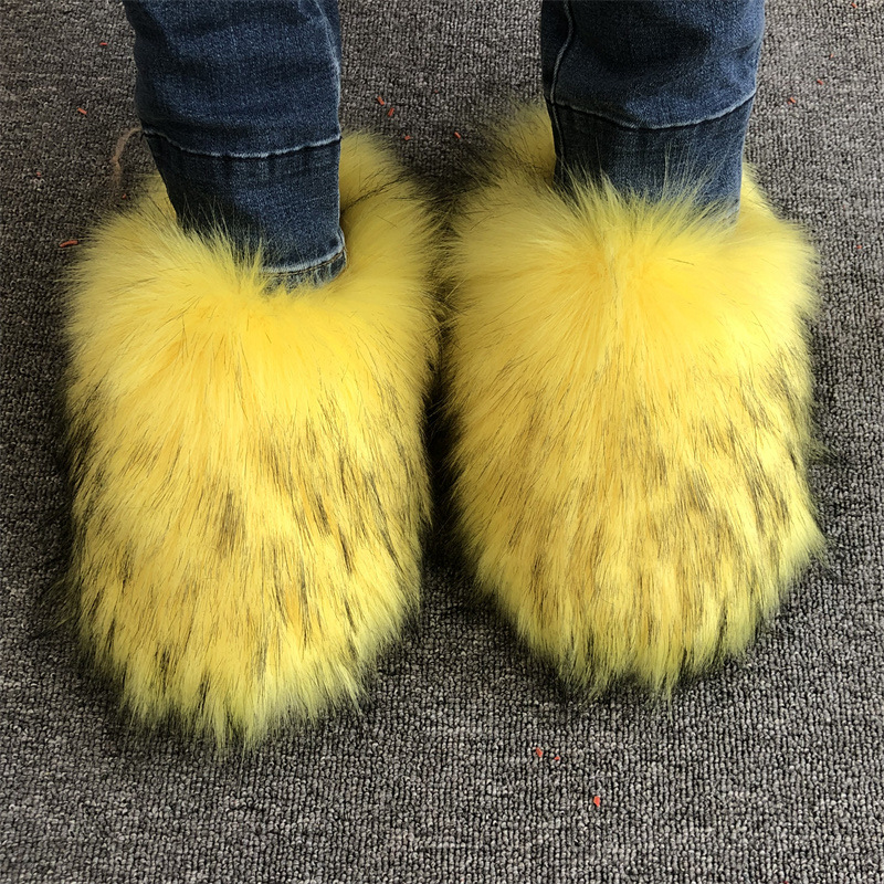 Fluffy Fur Slipper - Nowe damskie puszyste kapcie z imitacji