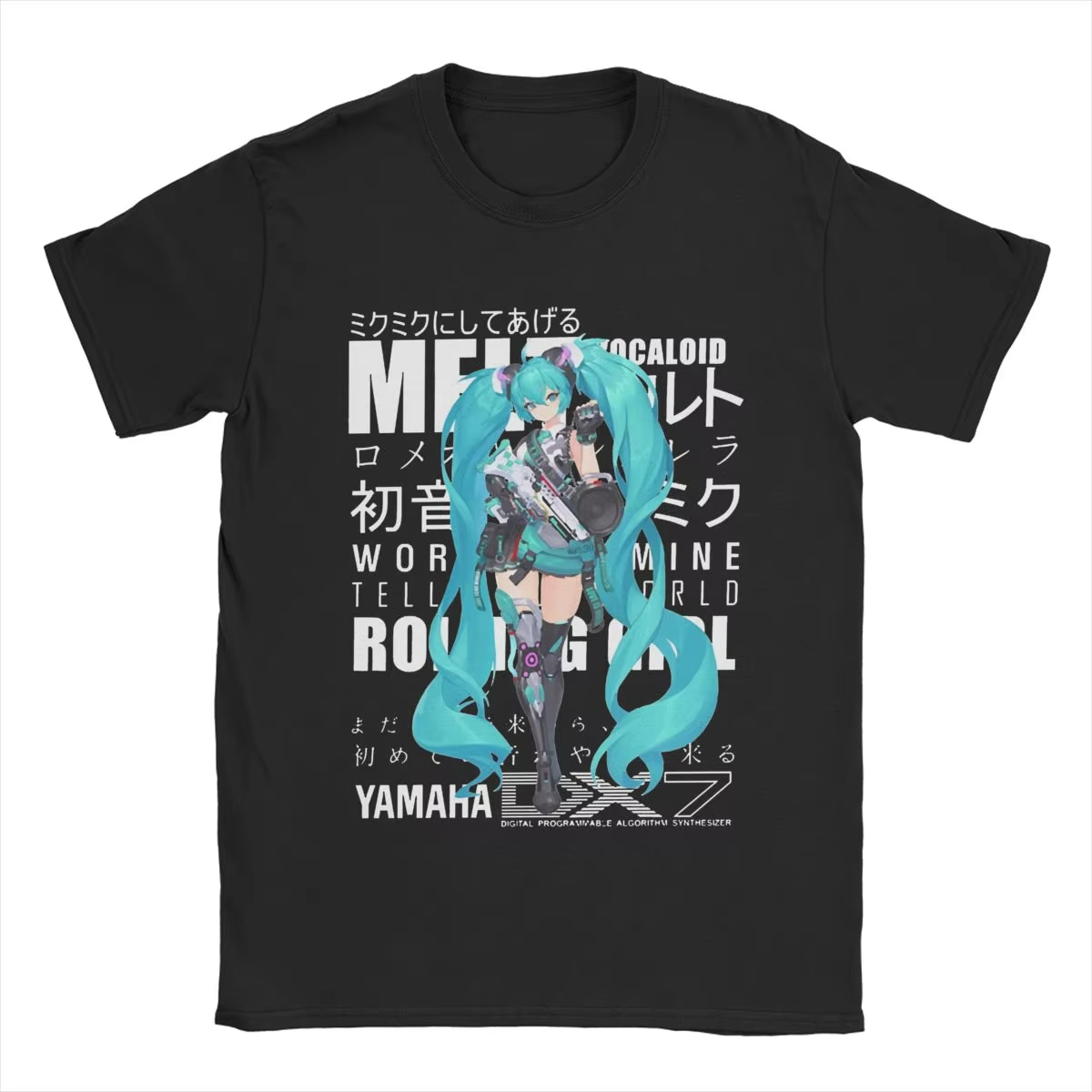 Women'S Shoes For Crews - Koszulka z kreskówkowym motywem Hatsune Miku