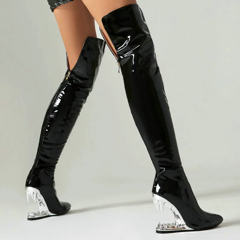 Women'S Shoes X Wide - Tygrysie zęby rekina usta ząb szpilki