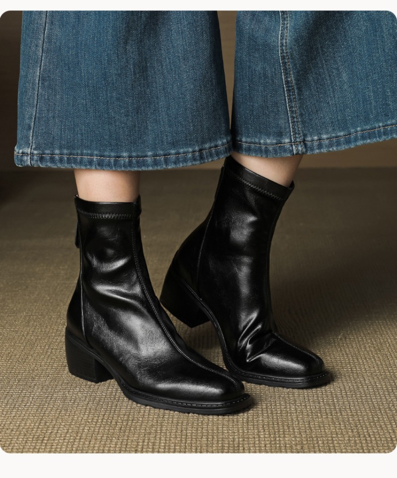 Women'S Shoes Easy Street - Damskie kowbojskie botki do kostki w