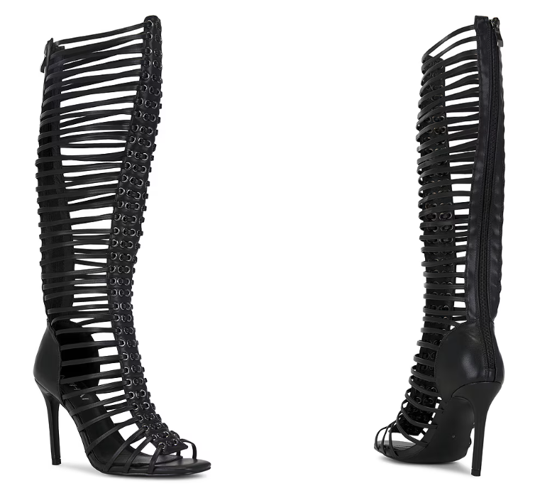 Damskie Czarne Sandały Botki n – Women Shoes Boots recenzja i cena