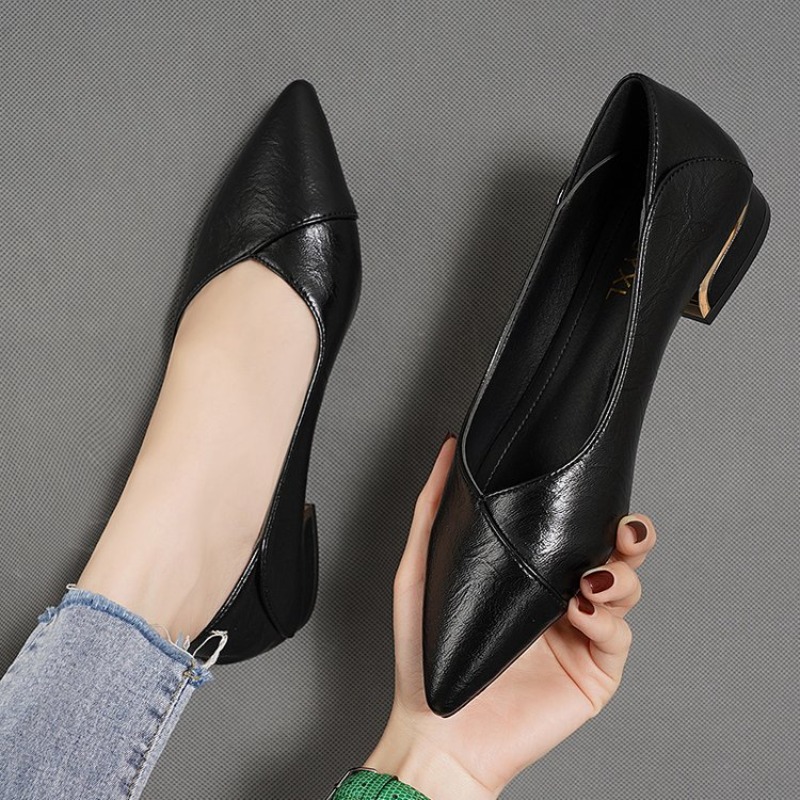 Nowe damskie skórzane buty na  – Shoes Women Pumps recenzja i cena