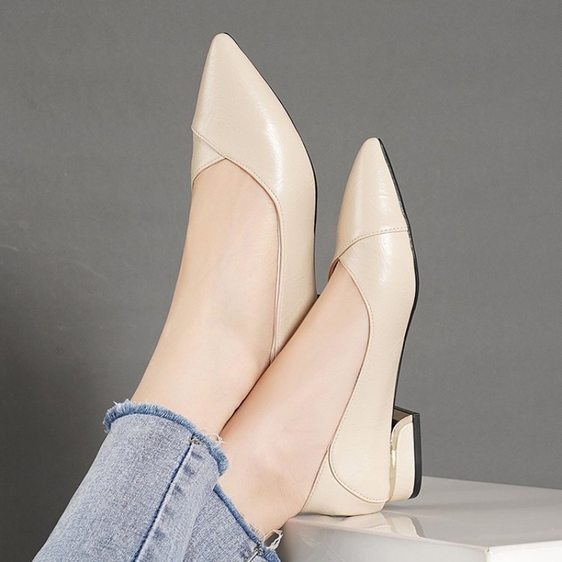 Nowe damskie skórzane buty na  – Shoes Women Pumps recenzja i cena