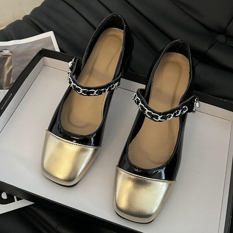 Klapki na grubym obcasie z per – Shoes Women Pumps recenzja i cena