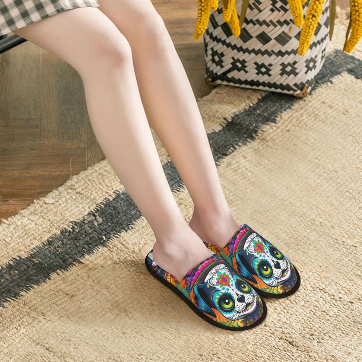 Damskie kapcie z motywem meksy – Fluffy Fur Slipper recenzja i cena