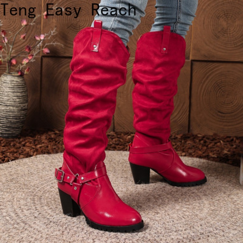 Plisowane damskie kozaki do ko – Women'S Shoes Easy Street recenzja i cena