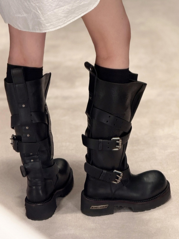 Czarna skórzana klamra do pask – Women'S Shoes Paris recenzja i cena